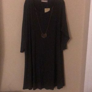 Grey 3/4 sleeve Dress